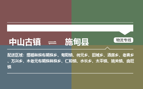 中山古镇到施甸县物流专线-中山古镇至施甸县货运物流运输