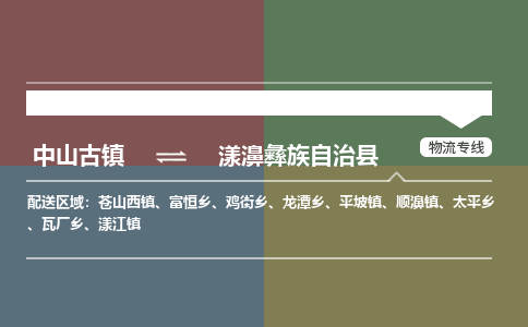 中山古镇到漾濞彝族自治县物流专线-中山古镇至漾濞彝族自治县货运物流运输