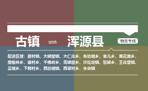 古镇到浑源县物流专线-古镇到浑源县货运-卡班运输