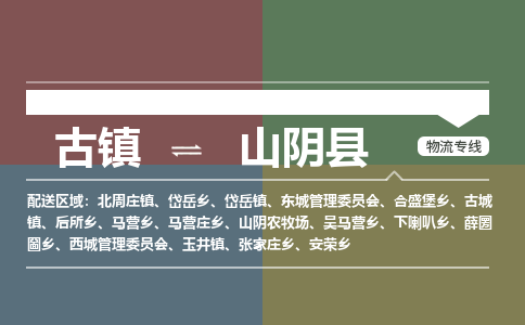 古镇到山阴县物流专线-古镇到山阴县货运-卡班运输