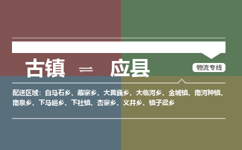 古镇到应县物流专线-古镇到应县货运-卡班运输