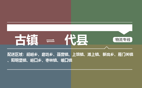 古镇到代县物流专线-古镇到代县货运-卡班运输