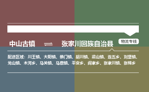 中山古镇到张家川回族自治县物流专线-中山古镇至张家川回族自治县货运物流运输