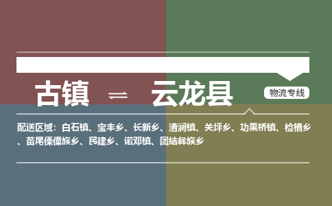 古镇到云龙县物流专线-古镇到云龙县货运-卡班运输