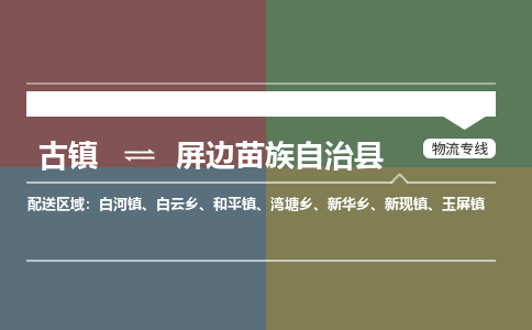 古镇到屏边苗族自治县物流专线-古镇到屏边苗族自治县货运-卡班运输