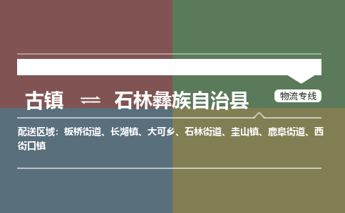 古镇到石林彝族自治县物流专线-古镇到石林彝族自治县货运-卡班运输