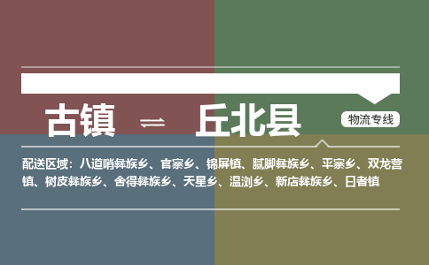 古镇到丘北县物流专线-古镇到丘北县货运-卡班运输