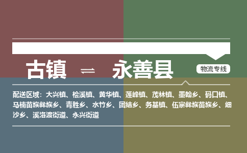 古镇到永善县物流专线-古镇到永善县货运-卡班运输