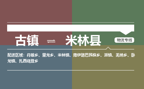 古镇到米林县物流专线-古镇到米林县货运-卡班运输