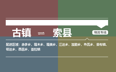 古镇到索县物流专线-古镇到索县货运-卡班运输