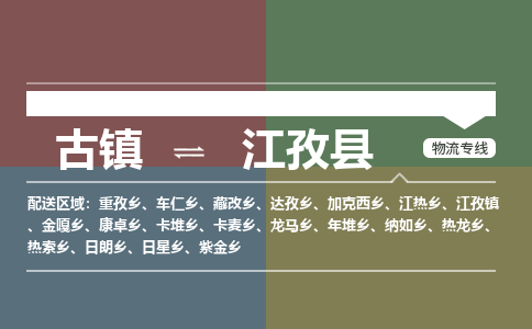 古镇到江孜县物流专线-古镇到江孜县货运-卡班运输