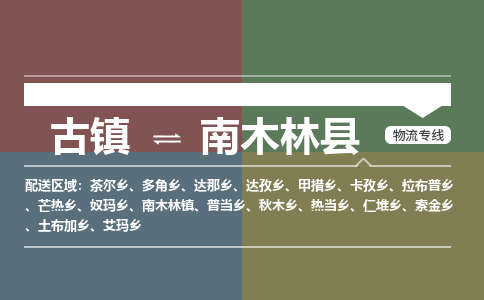 古镇到南木林县物流专线-古镇到南木林县货运-卡班运输