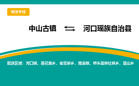 中山古镇到河口瑶族自治县物流专线-高效的中山古镇至河口瑶族自治县专线