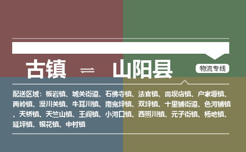 古镇到山阳县物流专线-古镇到山阳县货运-卡班运输