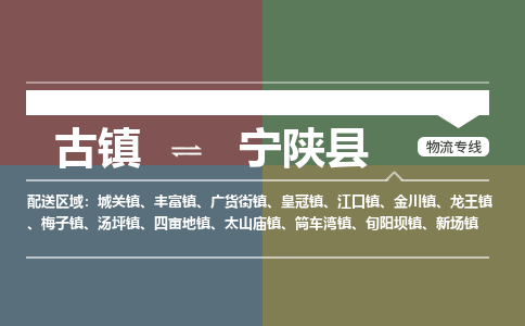 古镇到宁陕县物流专线-古镇到宁陕县货运-卡班运输